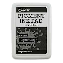 Ranger Pigment Ink Pad - Front of Black Tie package