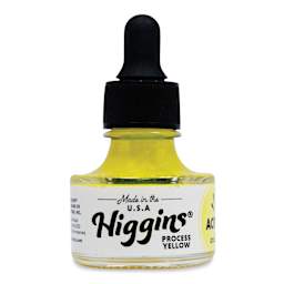 Higgins Acrylic Ink - Process Yellow, 1 oz
