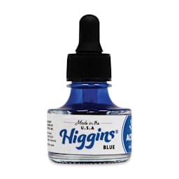 Higgins Acrylic Ink - Blue, 1 oz