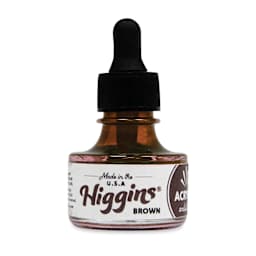 Higgins Acrylic Ink - Brown, 1 oz