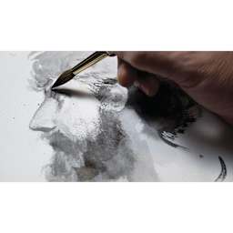 Kuretake Fluid Graphite, graphite artwork