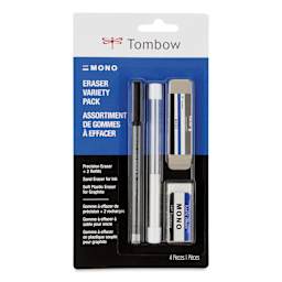 Tombow Mono Eraser Variety Pack - Set of 4, front of the packaging