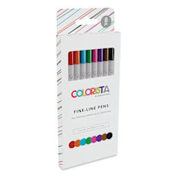 Colorista Fine-Line Pens - Vivid Expressions, Set of 8 - front of packaging