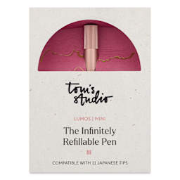 Tom's Studio Lumos Mini Refillable Pen - Blush, front of the packaging