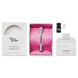 Tom's Studio Lumos Mini Refillable Pen - Sage, contents and packaging