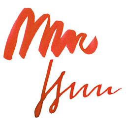 Caran d'Ache Chromatics Ink - Infrared, swatch