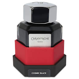 Caran d'Ache Chromatics Ink - Cosmic Black, 50 ml Jar, jar in package base