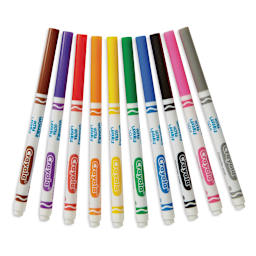 Crayola Ultra-Clean Washable Marker Set - Classic Colors, Fine Line, Set of 10
