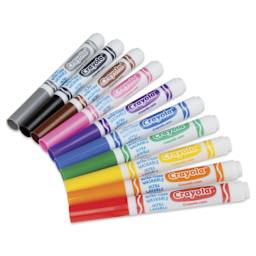 Crayola Ultra-Clean Washable Marker Set - Classic Colors, Broad Tip, Set of 10, out of packaging