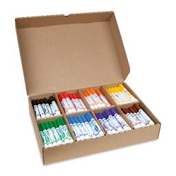 Crayola Ultra-Clean Washable Markers Classroom Pack - Set of 200, box open showing markers inside
