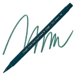 Pentel Color Pen - Dark Green pen and swatch