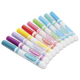 Crayola Broad Line Markers - Assorted Colors, Set of 10, fanned out