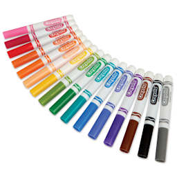 Crayola Broad Line Markers with caps on, fanned out