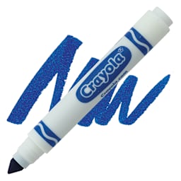 Crayola Broad Line Marker - Blue marker and swatch