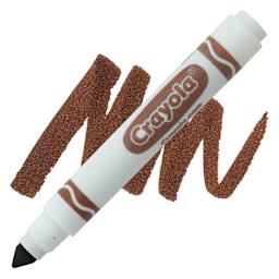 Crayola Broad Line Marker - Brown marker and swatch