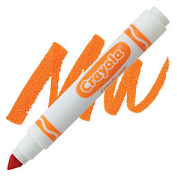Crayola Broad Line Marker - Orange marker and swatch