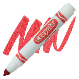 Crayola Broad Line Marker - Red marker and swatch
