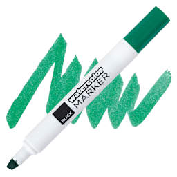 Blick Broadline Water-Based Marker - Green marker and swatch