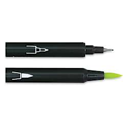 Le Plume Markers - Closeup of both types of ends on Markers