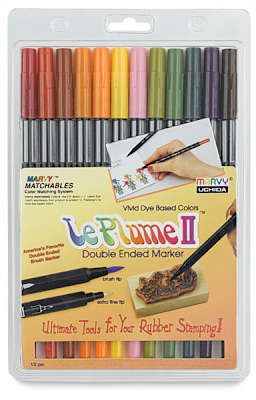 Set of 12 Markers - Front of blister package of Garden Colors