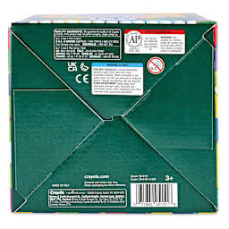 Crayola Super Tips Washable Markers - Assorted Colors, Fine Line, Set of 150, bottom of the packaging