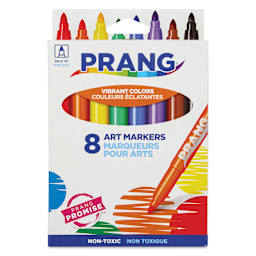 Prang Classic Art Markers - Assorted Colors, Set of 8 - front of packaging