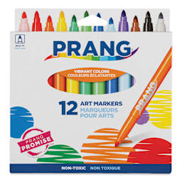 Prang Classic Art Markers - Assorted Colors, Set of 12 - front of packaging