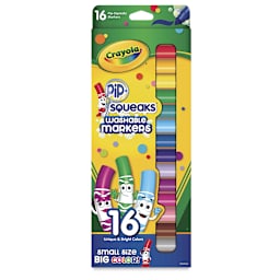 Crayola Pip-Squeaks Washable Markers - Set of 16, front of the packaging