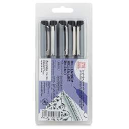 Kuretake Zig Millennium Fineliner Pens - Set of 5, Black