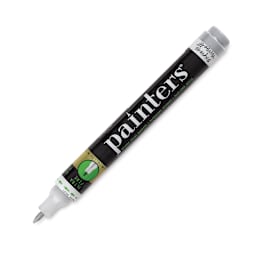 Elmer's Painters Paint Marker - Metallic Silver, Ultrafine Point (with cap removed)