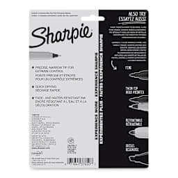 Sharpie Ultra-Fine Point Marker - Assorted Colors, Set of 8, back of the packaging