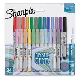 Sharpie Ultra-Fine Point Markers - Mystic Gem Colors, Set of 24