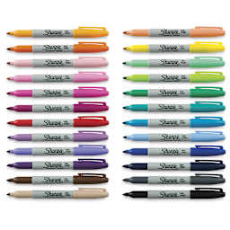 Sharpie Fine Point Markers, Set of 24 Assorted.