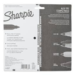 Sharpie Fine Point Permanent Markers - Portrait Colors, Set of 12 (back of package)