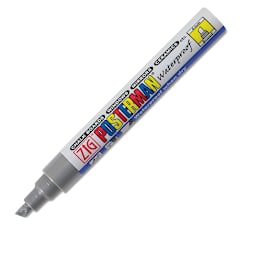 Zig Posterman Paint Marker - 6 mm, Metallic Silver, Chisel Tip