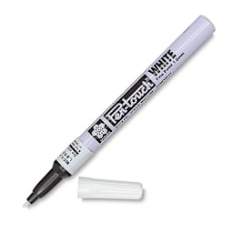 Sakura Pen-Touch Paint Marker - Fine Tip , White (marker with cap removed)