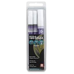 Sakura Pen-Touch Paint Markers - Ultraviolet, Set of 3 (front of package)