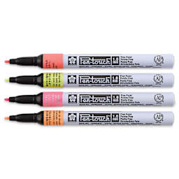 Sakura Pen-Touch Paint Markers - Fluorescent Colors, Fine Tip, Set of 4 (markers out of package)