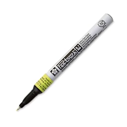 Sakura Pen-Touch Paint Marker - Extra Fine Tip, Fluorescent Yellow (with cap removed)