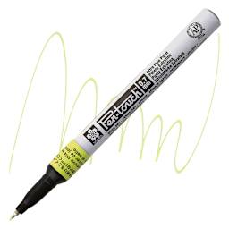 Sakura Pen-Touch Paint Marker - Extra Fine Tip, Fluorescent Yellow marker and swatch