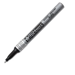 Sakura Pen-Touch Paint Marker - Fine Tip , Silver (marker with cap removed)