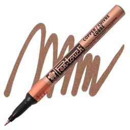 Sakura Pen-Touch Paint Marker -  Extra Fine Tip, Copper marker and swatch
