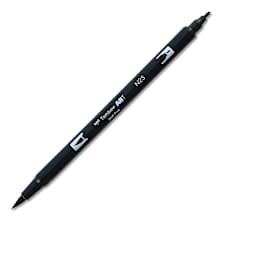 Tombow Dual Brush Pen - Lamp Black