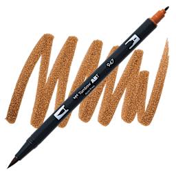 Tombow Dual Brush Pen - Burnt Sienna pen and swatch