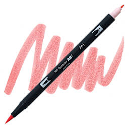Tombow Dual Brush Pen - Carnation pen and swatch