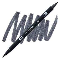 Tombow Dual Brush Pen - Cool Gray 12 pen and swatch