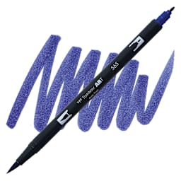 Tombow Dual Brush Pen - Deep Blue pen and swatch