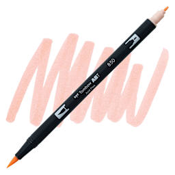 Tombow Dual Brush Pen - Light Apricot pen and swatch