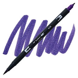 Tombow Dual Brush Pen - Imperial Purple pen and swatch