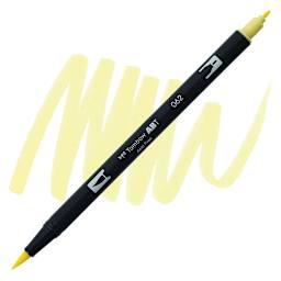 Tombow Dual Brush Pen - Pale Yellow pen and swatch